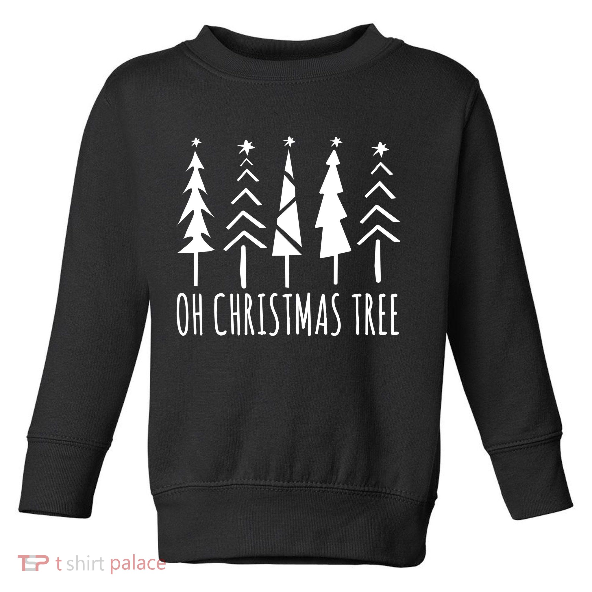 Oh Christmas Tree Festive Holiday Toddler Sweatshirt