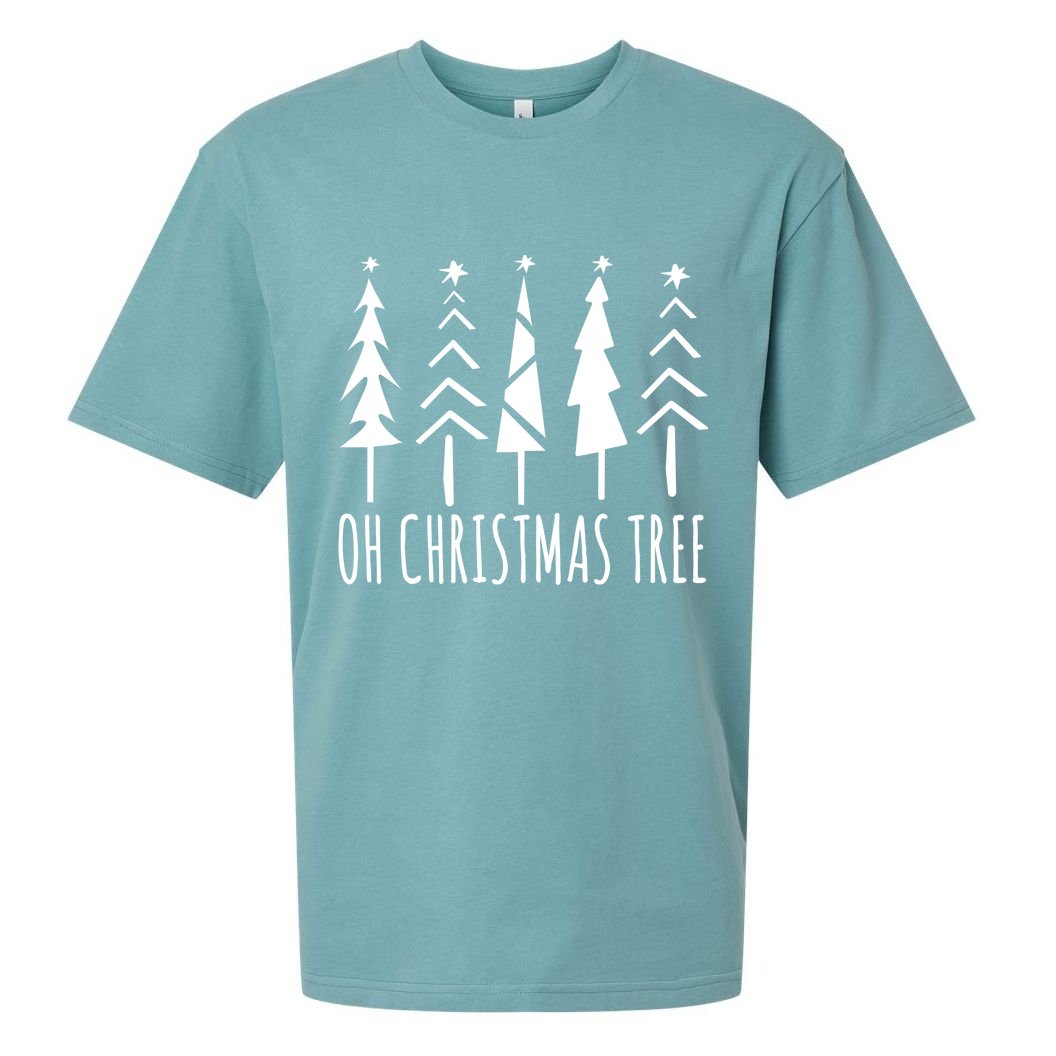 Oh Christmas Tree Festive Holiday Sueded Cloud Jersey T-Shirt