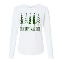 Oh Christmas Tree Festive Holiday Womens Cotton Relaxed Long Sleeve T-Shirt