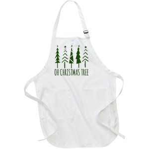 Oh Christmas Tree Festive Holiday Full-Length Apron With Pockets