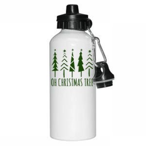 Oh Christmas Tree Festive Holiday Aluminum Water Bottle