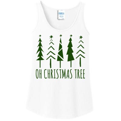 Oh Christmas Tree Festive Holiday Ladies Essential Tank