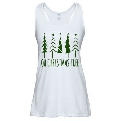 Oh Christmas Tree Festive Holiday Ladies Essential Flowy Tank