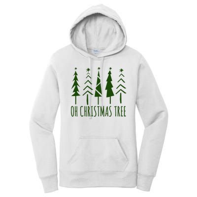 Oh Christmas Tree Festive Holiday Women's Pullover Hoodie