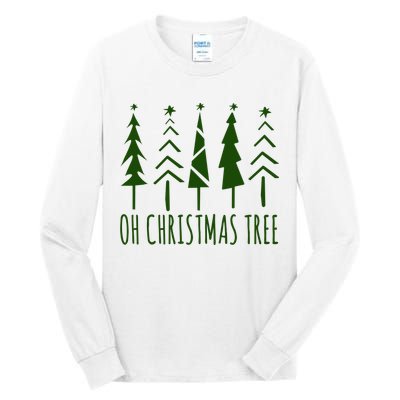 Oh Christmas Tree Festive Holiday Tall Long Sleeve T-Shirt