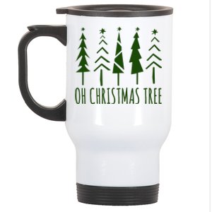 Oh Christmas Tree Festive Holiday Stainless Steel Travel Mug