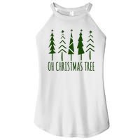 Oh Christmas Tree Festive Holiday Women's Perfect Tri Rocker Tank