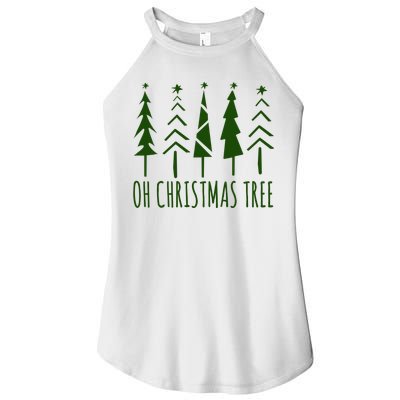 Oh Christmas Tree Festive Holiday Women's Perfect Tri Rocker Tank