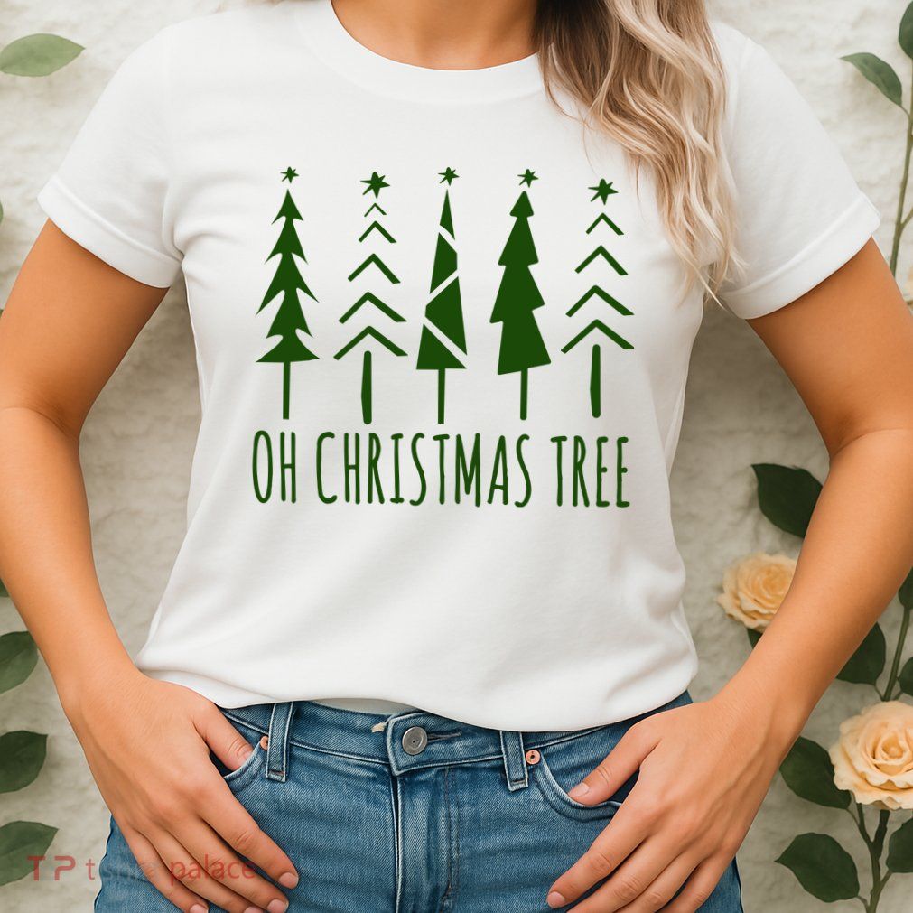 Oh Christmas Tree Festive Holiday Womens T-Shirt