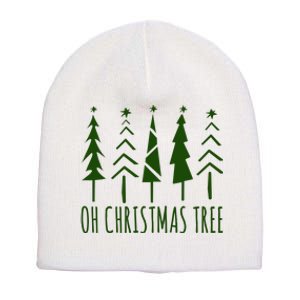 Oh Christmas Tree Festive Holiday Short Acrylic Beanie