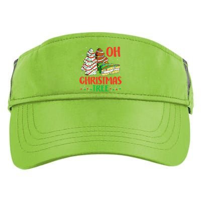 Oh Christmas Tree Cakes Debbie Becky Jen Cake Lovers  Adult Drive Performance Visor