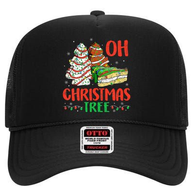 Oh Christmas Tree Cakes Debbie Becky Jen Cake Lovers  High Crown Mesh Back Trucker Hat