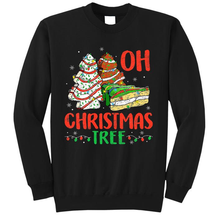 Oh Christmas Tree Cakes Debbie Becky Jen Cake Lovers  Sweatshirt