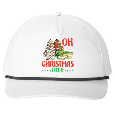 Oh Christmas Tree Cakes Debbie Becky Jen Cake Lovers  Snapback Five-Panel Rope Hat