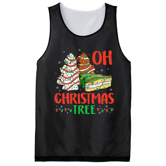 Oh Christmas Tree Cakes Debbie Becky Jen Cake Lovers  Mesh Reversible Basketball Jersey Tank