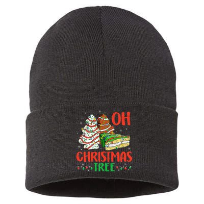 Oh Christmas Tree Cakes Debbie Becky Jen Cake Lovers  Sustainable Knit Beanie