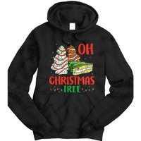 Oh Christmas Tree Cakes Debbie Becky Jen Cake Lovers  Tie Dye Hoodie