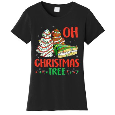 Oh Christmas Tree Cakes Debbie Becky Jen Cake Lovers  Women's T-Shirt