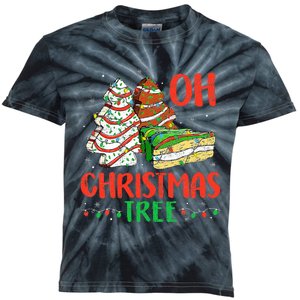 Oh Christmas Tree Cakes Debbie Becky Jen Cake Lovers  Kids Tie-Dye T-Shirt