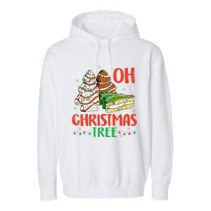 Oh Christmas Tree Cakes Debbie Becky Jen Cake Lovers  Garment-Dyed Fleece Hoodie