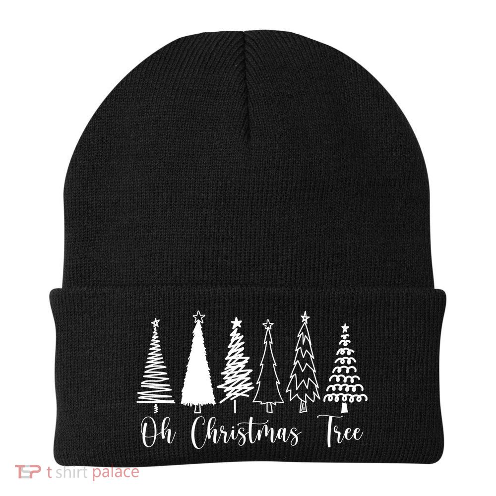 Oh Christmas Tree Holiday Knit Cap Winter Beanie