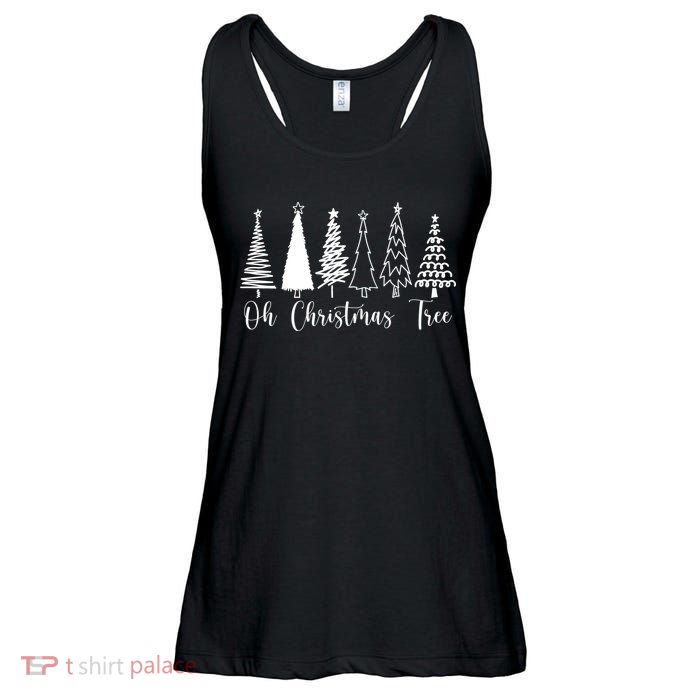 Oh Christmas Tree Holiday Ladies Essential Flowy Tank