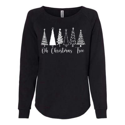 Oh Christmas Tree Holiday Womens California Wash Sweatshirt