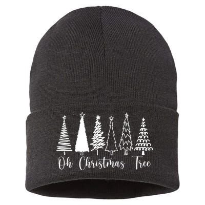 Oh Christmas Tree Holiday Sustainable Knit Beanie