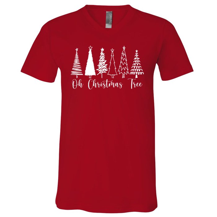 Oh Christmas Tree Holiday V-Neck T-Shirt