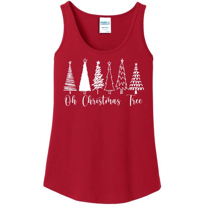 Oh Christmas Tree Holiday Ladies Essential Tank