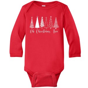 Oh Christmas Tree Holiday Baby Long Sleeve Bodysuit