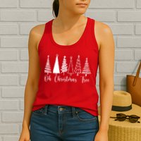 Oh Christmas Tree Holiday Womens Tank Top