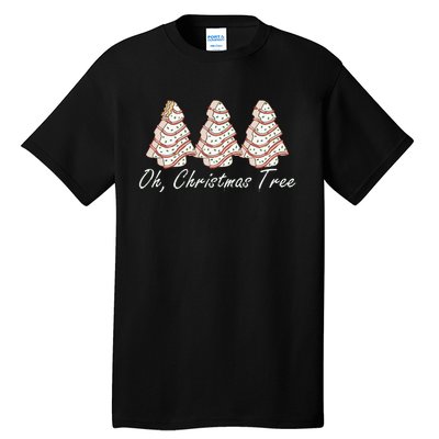 Oh Christmas Tree Cakes Debbie Funny Christmas Tall T-Shirt