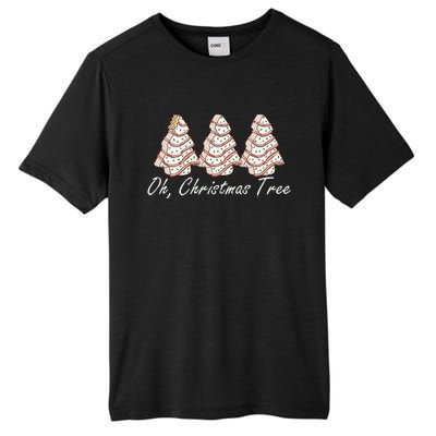 Oh Christmas Tree Cakes Debbie Funny Christmas Tall Fusion ChromaSoft Performance T-Shirt