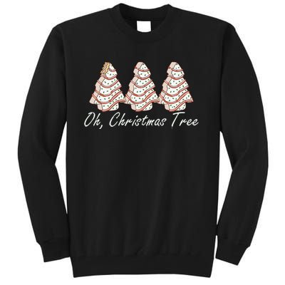 Oh Christmas Tree Cakes Debbie Funny Christmas Tall Sweatshirt