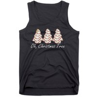 Oh Christmas Tree Cakes Debbie Funny Christmas Tank Top