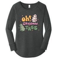 Oh Christmas Tree Cakes Debbie Funny Christmas Women's Perfect Tri Tunic Long Sleeve Shirt