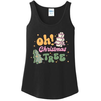 Oh Christmas Tree Cakes Debbie Funny Christmas Ladies Essential Tank