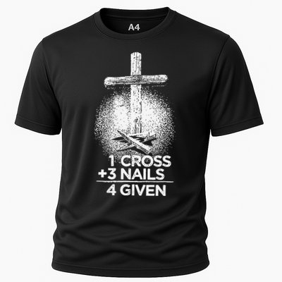 One Cross Three Nails Forgiven Cross Christian Faith Performance Shirt