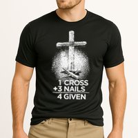 One Cross Three Nails Forgiven Cross Christian Faith Performance Shirt
