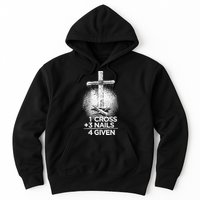 One Cross Three Nails Forgiven Cross Christian Faith Hoodie