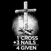 One Cross Three Nails Forgiven Cross Christian Faith Backpack