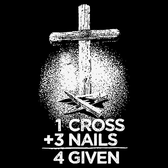 One Cross Three Nails Forgiven Cross Christian Faith Backpack