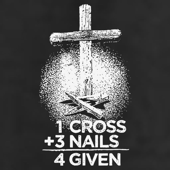 One Cross Three Nails Forgiven Cross Christian Faith 25L Jumbo Tote