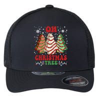 Oh Christmas Tree Cakes Debbie Funny Christmas Flexfit Unipanel Trucker Cap