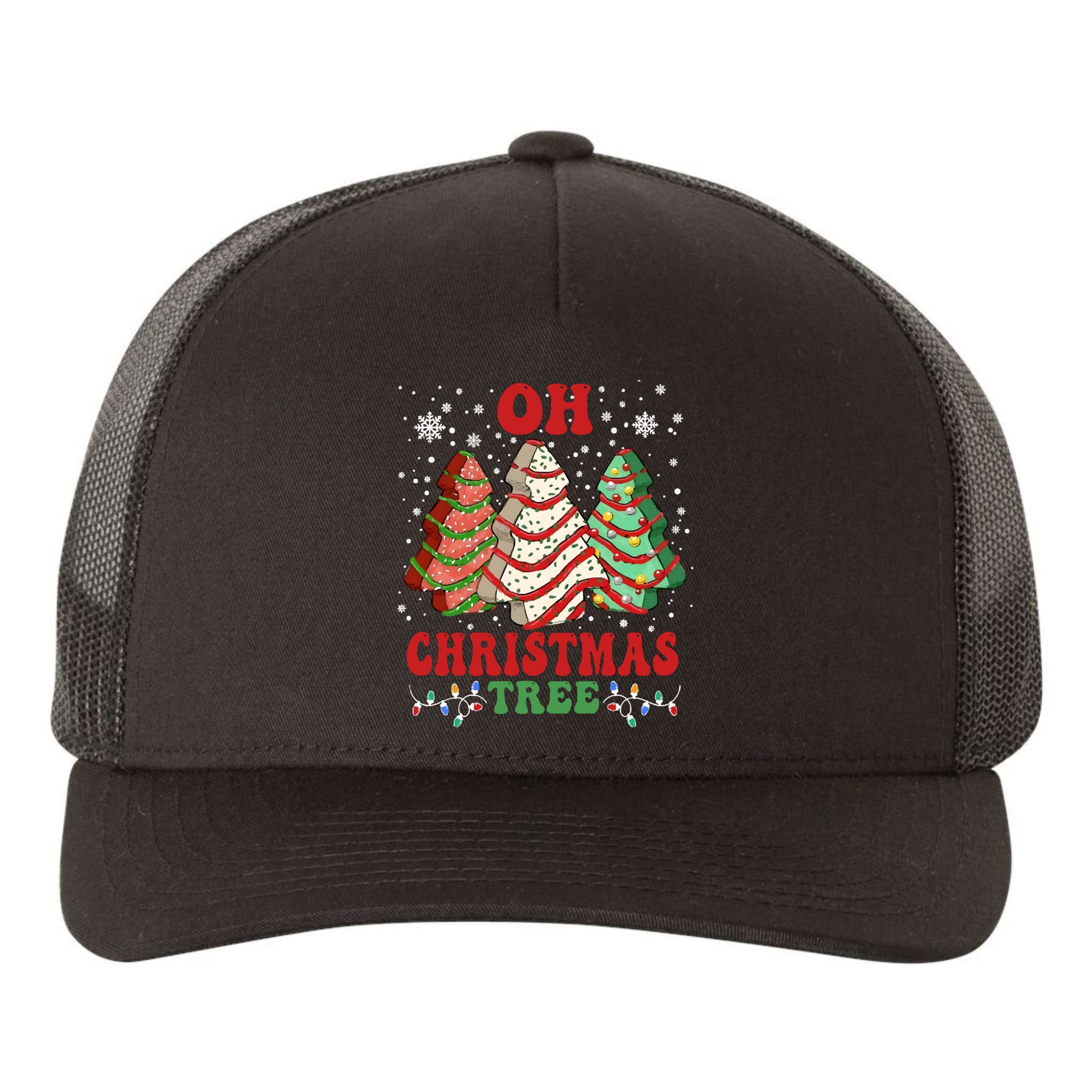 Oh Christmas Tree Cakes Debbie Funny Christmas Yupoong Adult 5-Panel Trucker Hat