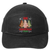 Oh Christmas Tree Cakes Debbie Funny Christmas 7-Panel Snapback Hat