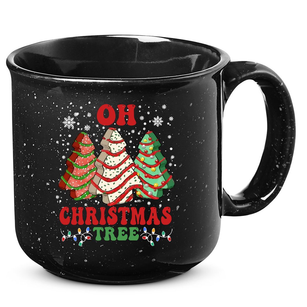 Oh Christmas Tree Cakes Debbie Funny Christmas 15oz Campfire Ceramic Mug