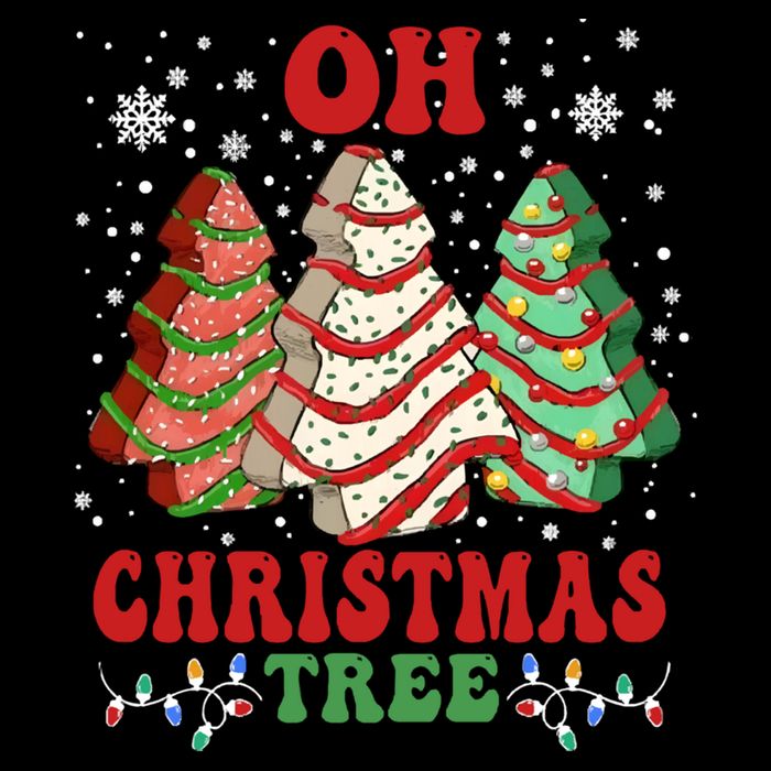 Oh Christmas Tree Cakes Debbie Funny Christmas Drawstring Bag