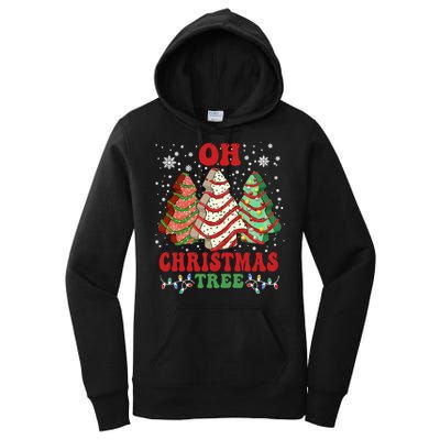 Oh Christmas Tree Cakes Debbie Funny Christmas Women's Pullover Hoodie